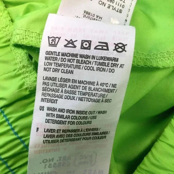 Puma Woman’s Neon Green Solid Long Sleeve Half Zip Hooded Windbreaker Jacket Siz - Picture 7 of 12